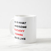 Kentucky vrouw, geweldig koffiemok (Voorkant links)
