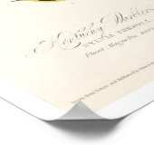 Kentucky Warbler, Poster van Audubon (Hoek)