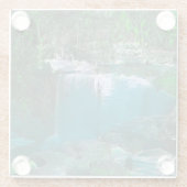 Kentucky Waterfall Onderzetter Glazen Onderzetter (Achterkant)