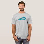 Kentucky Wave Vist T-shirt (Voorkant volledig)