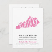 KENTUCKY We hebben het nieuwe adres Nieuw startpun Briefkaart (Voorkant / Achterkant)