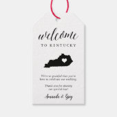 Kentucky Wedding Welcome Cadeaulabel (Voorkant)