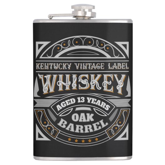 Kentucky  Whiskey Heupfles (Voorkant)