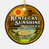  Kentucky Whiskey Label Keramisch Ornament (Voorkant)