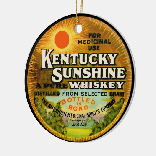  Kentucky Whiskey Label Keramisch Ornament (Links)