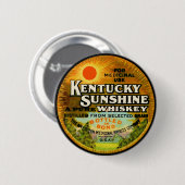  Kentucky Whiskey Label Ronde Button 5,7 Cm (Voorkant /achterkant)