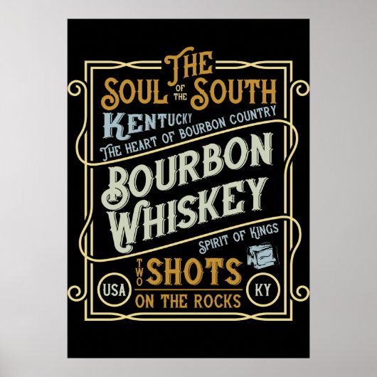 Kentucky Whiskey Poster (Voorkant)