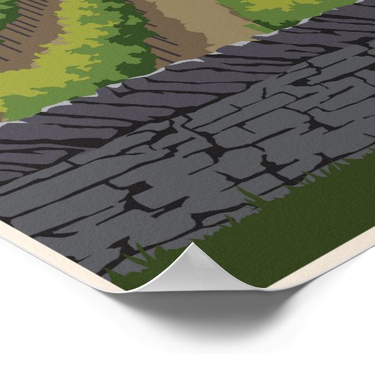 Kentucky-wijnland Poster (Hoek)