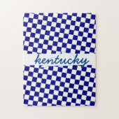 Kentucky Wildcat Fan Gift Challchallenge Blue Puzz Legpuzzel (Verticaal)