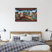 KentuckyLarge Letter ScenesKentucky 3 Canvas Afdruk (Insitu (Slaapkamer))