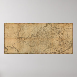 KentuckyPanoramic MapKentucky Poster
