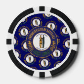 Kentuckyse vlag & zegel, Kentucky Poker Chips (Voorkant)