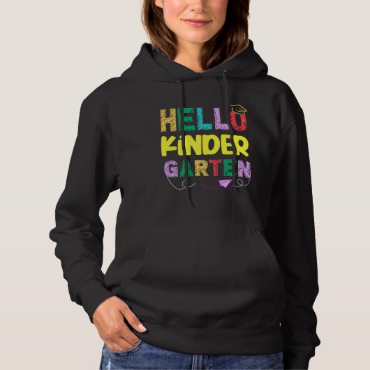 Kentuin eerste dag terug naar school Kinder studen Hoodie (Voorkant)