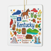 Kentuky Custom Family Trip Christmas Keramisch Ornament (Links)