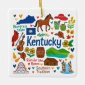 Kentuky Custom Family Trip Christmas Keramisch Ornament (Voorkant)