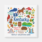 Kentuky Family Trip Keepsake Personalized Magneet (Voorkant)
