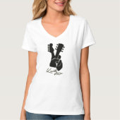 Kenty Love Logo Women's Basic V-Neck T-Shirt (Voorkant)