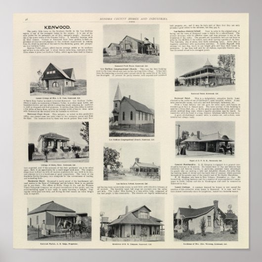 Kenwood, Californië Poster (Voorkant)