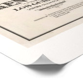  Kenwood Kaart van Californië Poster (Hoek)