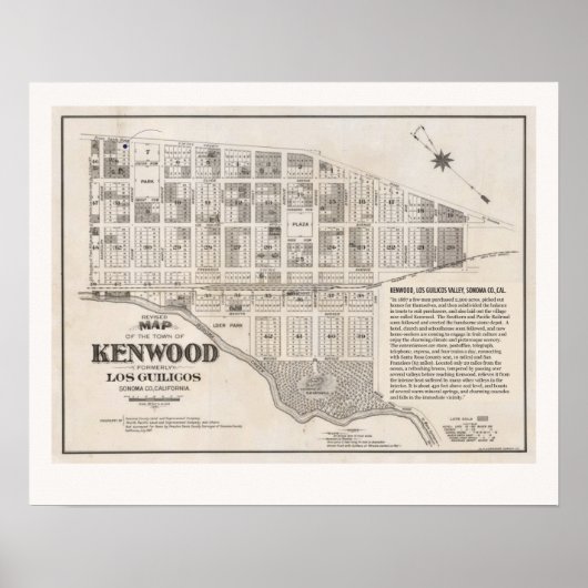  Kenwood Kaart van Californië Poster (Voorkant)