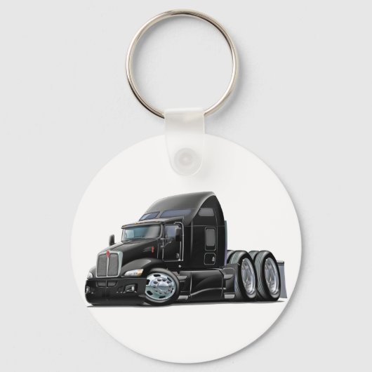 Kenworth 660 Black Truck Sleutelhanger (Voorkant)