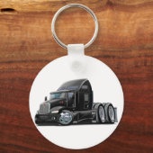 Kenworth 660 Black Truck Sleutelhanger (Voorkant)