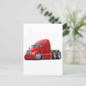 Kenworth 660 Red Truck Briefkaart (Staand voorkant)