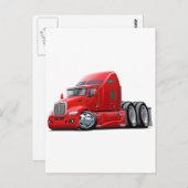 Kenworth 660 Red Truck Briefkaart (Voorkant / Achterkant)
