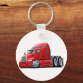 Kenworth 660 Red Truck Sleutelhanger (Voorkant)