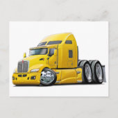 Kenworth 660 Yellow Truck Briefkaart (Voorkant)