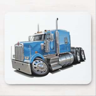 Kenworth met 900 Lt Blue Truck Muismat