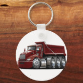 Kenworth T440 Maroon Truck Sleutelhanger (Voorkant)