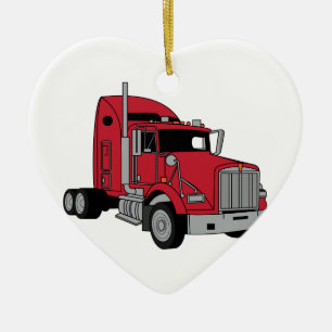 Kenworth Tractor Keramisch Ornament