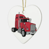 Kenworth Tractor Keramisch Ornament (Links)