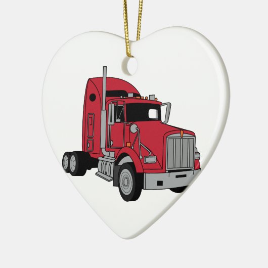 Kenworth Tractor Keramisch Ornament (Links)