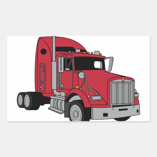 Kenworth Tractor Rechthoekige Sticker (Voorkant)