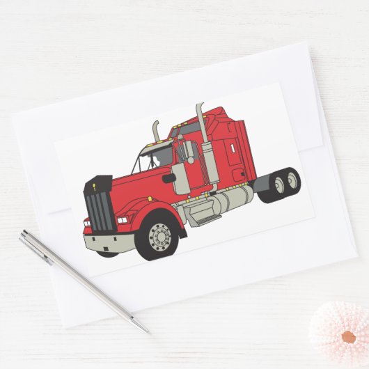 Kenworth Tractor Rechthoekige Sticker (Envelop)