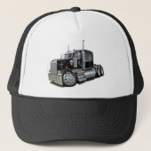 Kenworth w900 Black Truck Trucker Pet (Voorkant)