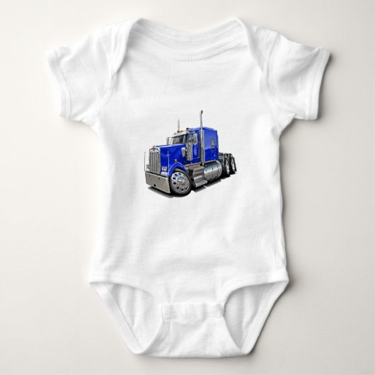 Kenworth w900 Blue Truck Romper (Voorkant)