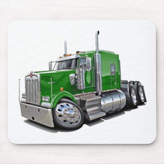 Kenworth w900 Green Truck Muismat (Voorkant)