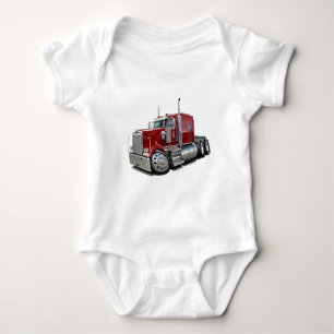 Kenworth w900 Maroon Truck Romper