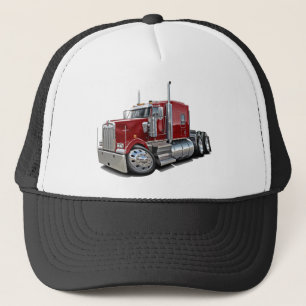 Kenworth w900 Maroon Truck Trucker Pet