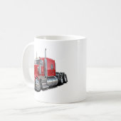 Kenworth w900 Red Truck Koffiemok (Voorkant links)