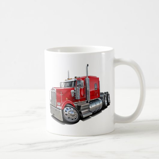 Kenworth w900 Red Truck Koffiemok (Rechts)