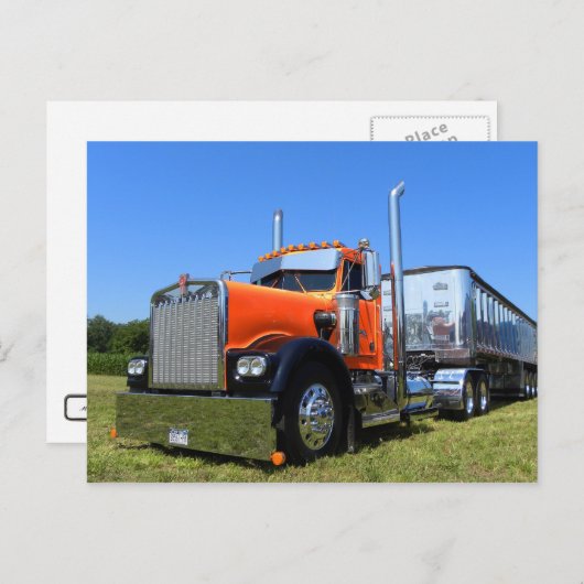 Kenworth W900A Dumper Briefkaart (Voorkant / Achterkant)