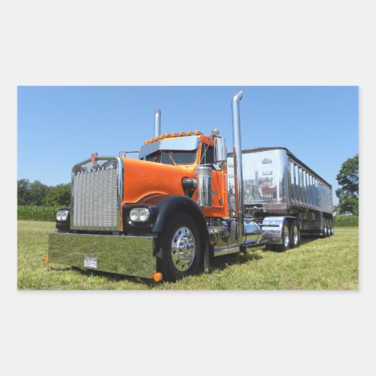 Kenworth W900A Dumper Stickers (Voorkant)