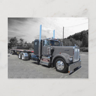Kenworth W900A Flatbed Briefkaart