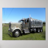 Kenworth W900L Dumper Poster (Voorkant)