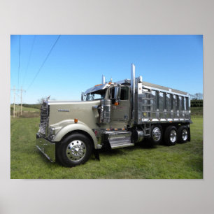Kenworth W900L Dumper Poster