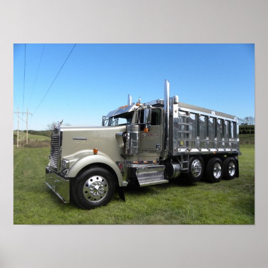 Kenworth W900L Dumper Poster (Voorkant)
